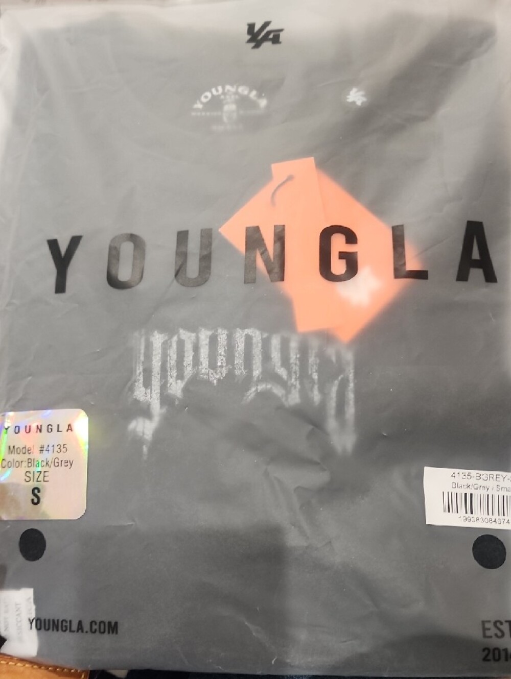 YoungLA Black Graphic Spartan Tee 4135 - YLA x Axel - Spartan Tees - Picture 6 of 6
